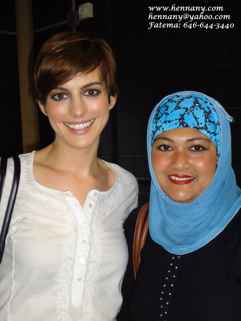 ANN HATHWAY AND ME. Yes  I worked with her in a mo