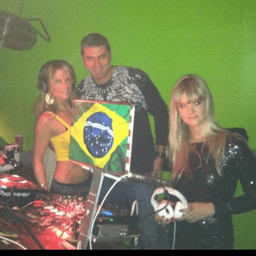 Liz Campbell of Brazil , myself and promoter
