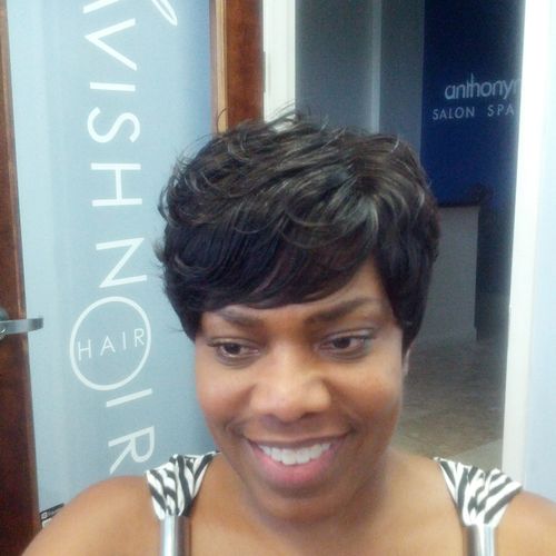 full install with a pixie haircut....