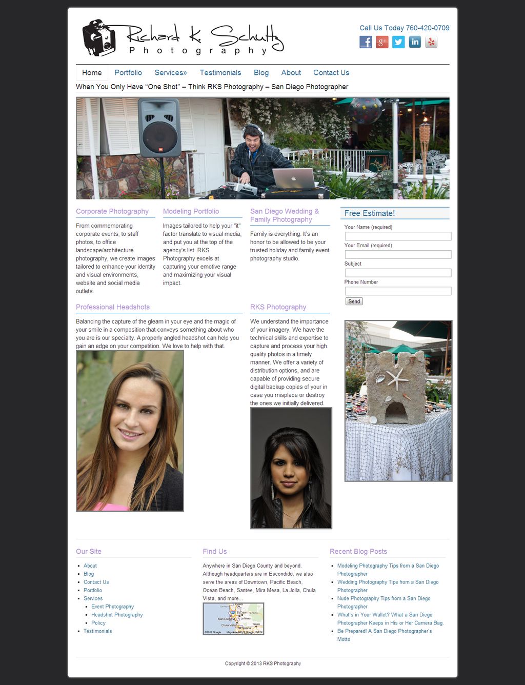 RKS Photography - WordPress Small Business Website