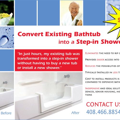Tub Modifications to make it easier for Seniors an
