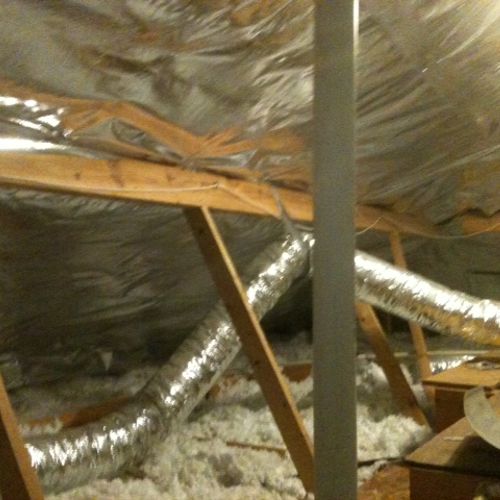 AFTER Radiant Barrier is added to attic