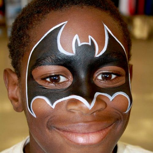 Superhero Batman face paint mask