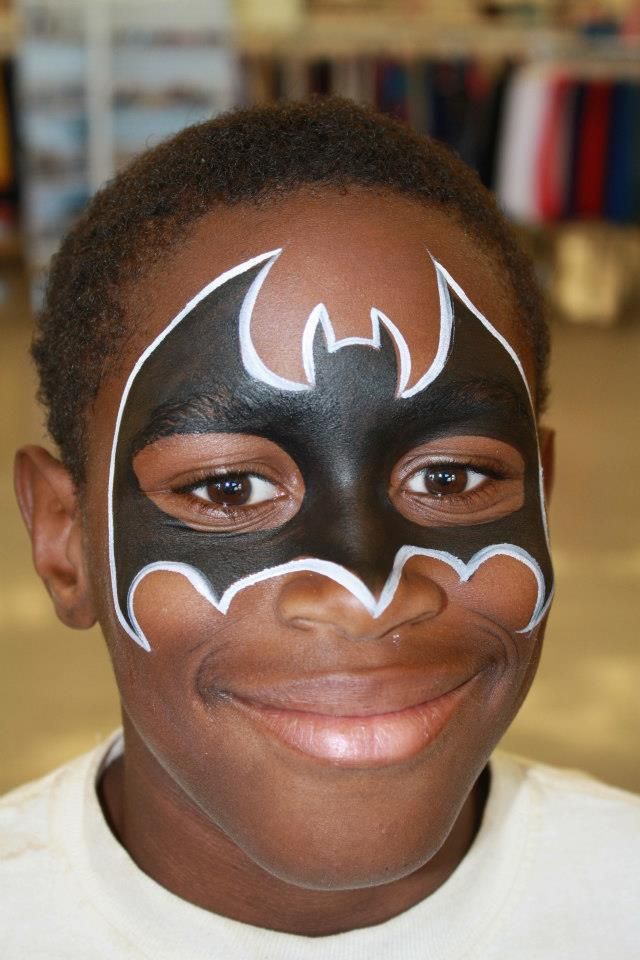 Superhero Batman face paint mask