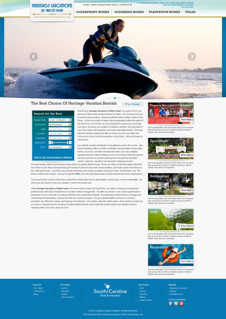 Vacation Rental Web Development.