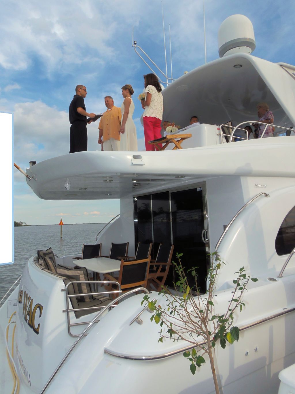 Martina and Dave, Yacht Ceremony!