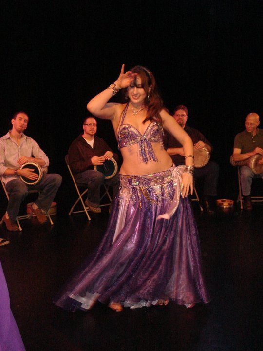 Performing with live drummers.