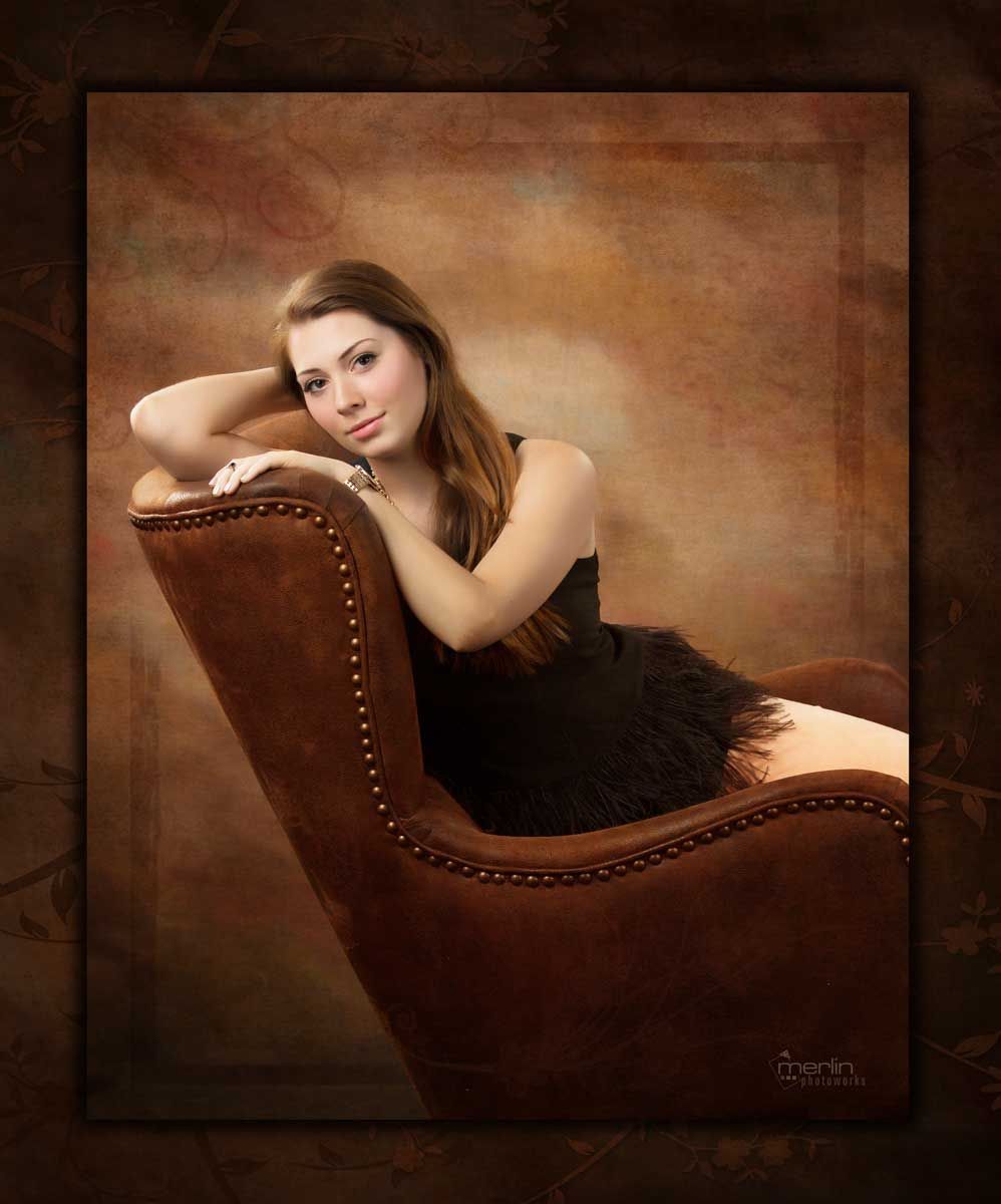 Elegant High School Seniors with Edges and Effects