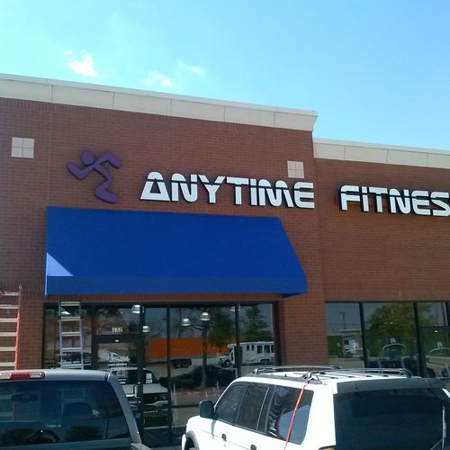 Anytime Fitness with a new Awning