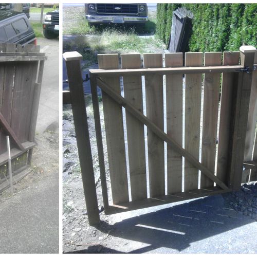 Saggy fence repair