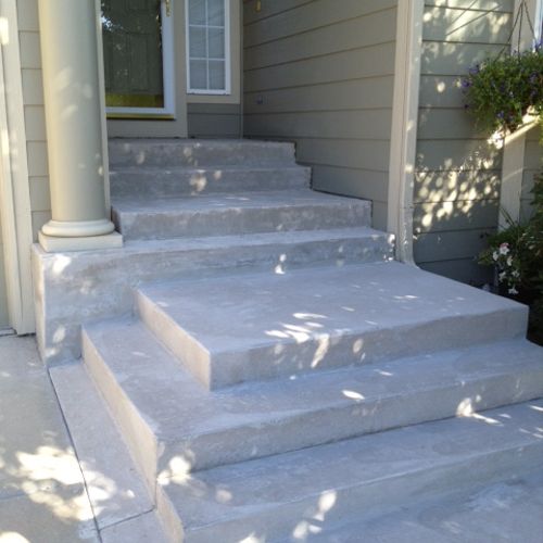 Front entry before resurfacing