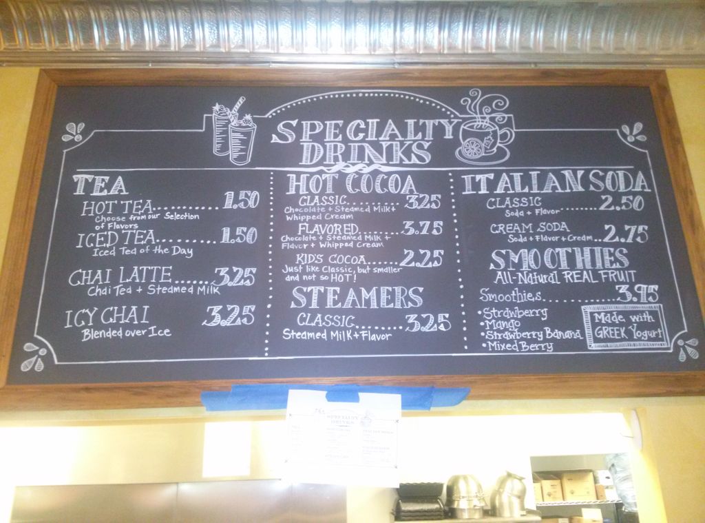 Chalkboard Menu-The General Store, Minnetonka
Oct.
