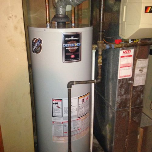 Water Heater with expansion tank in Leawood, KS 66