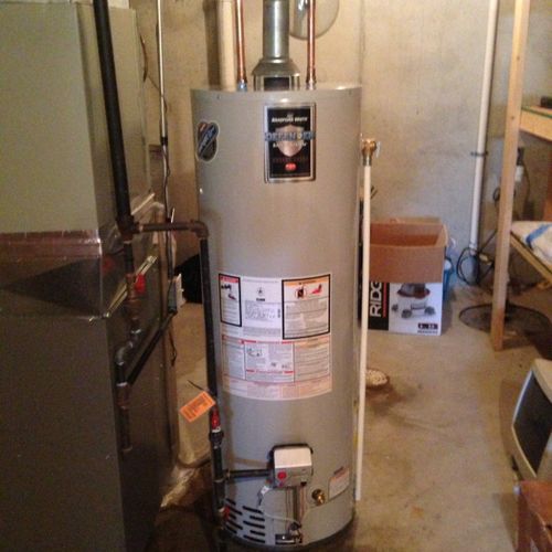 Gas hot water heater in Olathe, Ks 66062.