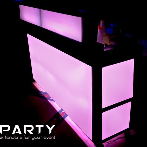Give your Event a unique ouch with our LED Bars. O