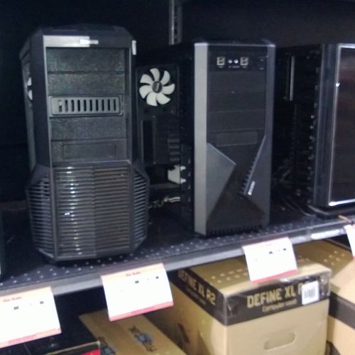 At Microcenter to buy parts for a CUSTOM computer 