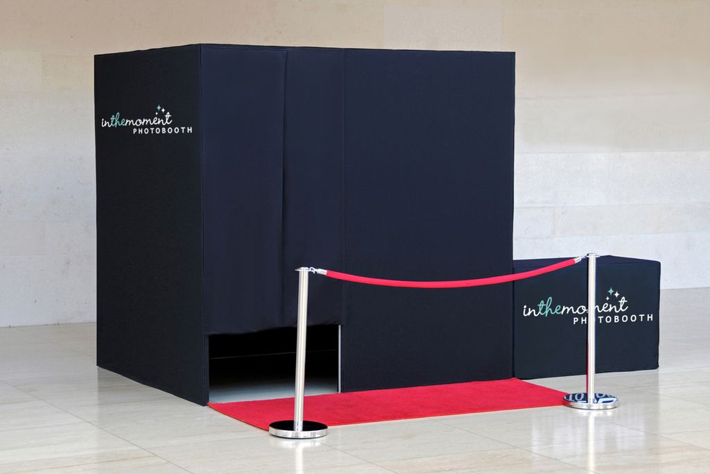 Renting a photo booth from In The Moment Photoboot