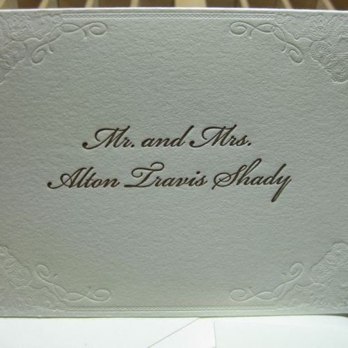 Alton & Rebekah's Wedding Stationery
