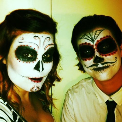 Halloween Dia de Los Muertos makeup