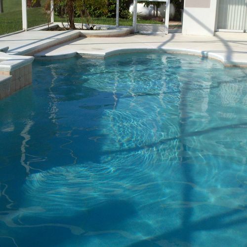 this pool was green to clean in 48 hours chemical 