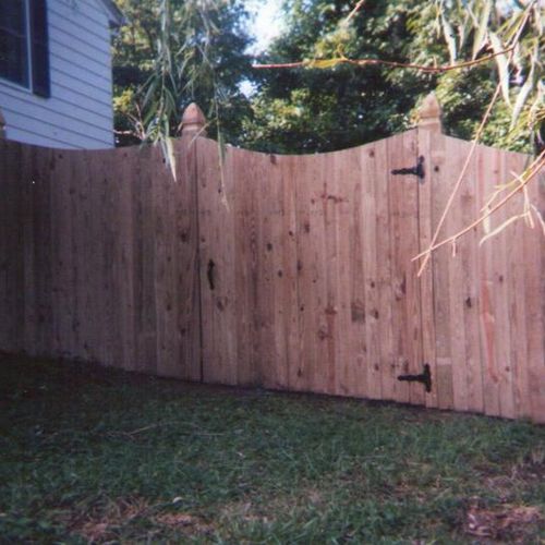 Concave Privacy Fence