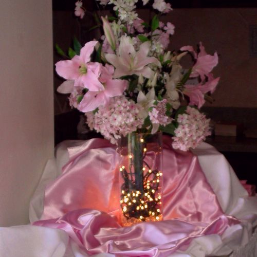 Lighted Floral Arrangement