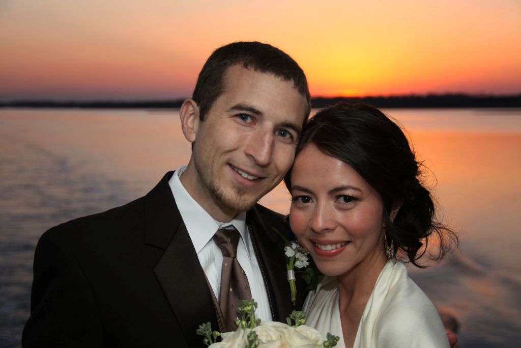 It is capturing the perfect sunset picture at the 