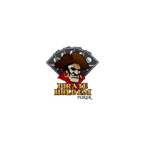 Illustrative logo design for Pirate Hold 'em.