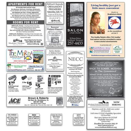 Newspaper Ad Design - The Commons Newspaper