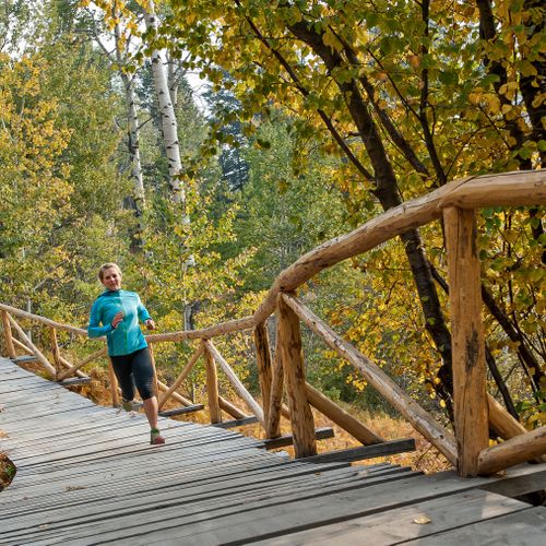 Trail running in Jackson Hole Wyoming