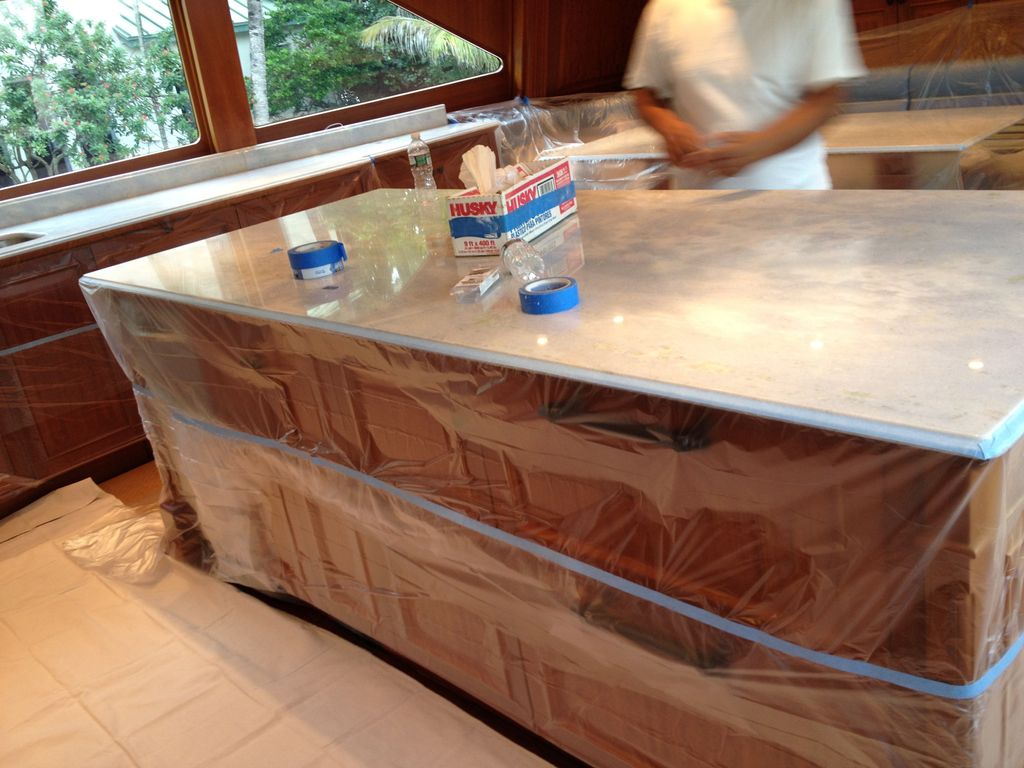 Polish countertop marble in Boat isles