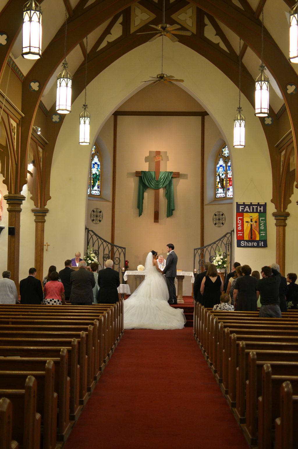 Ceremony at Holy Cross church, Rochester, NY