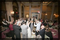 Clients dancing at an event performed by Sound Sol