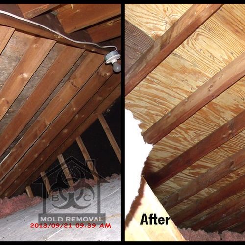 Attic Before and After