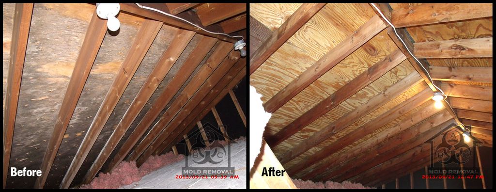 Attic Before and After