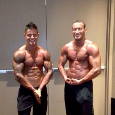 One of my interns and I after a physique show in J