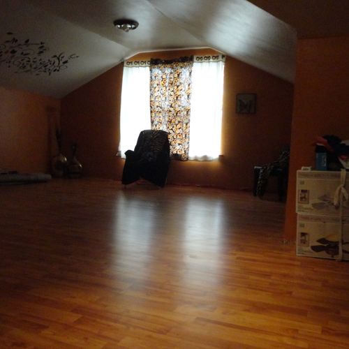This was an after picture of a room I renovated in