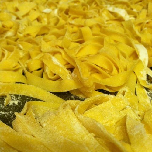 Fresh-made egg pasta