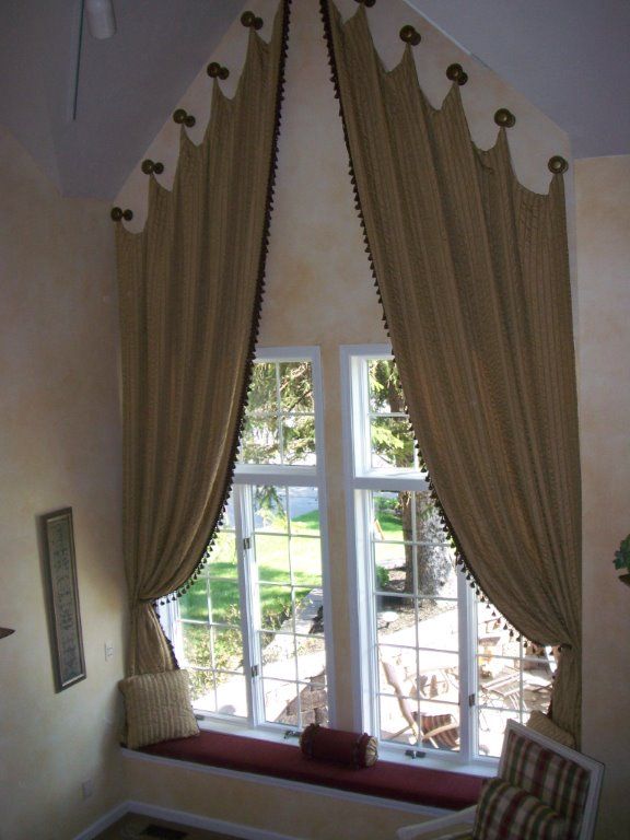 Custom designed window treatments