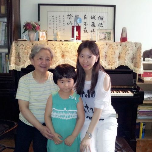 My piano teacher and my best student. I handed ove