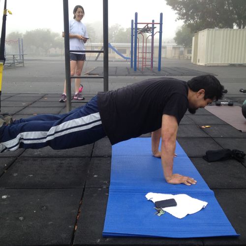 TRX Suspension Training!  Plank!!