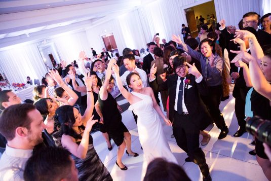 An actual real wedding open dance set, and our amb