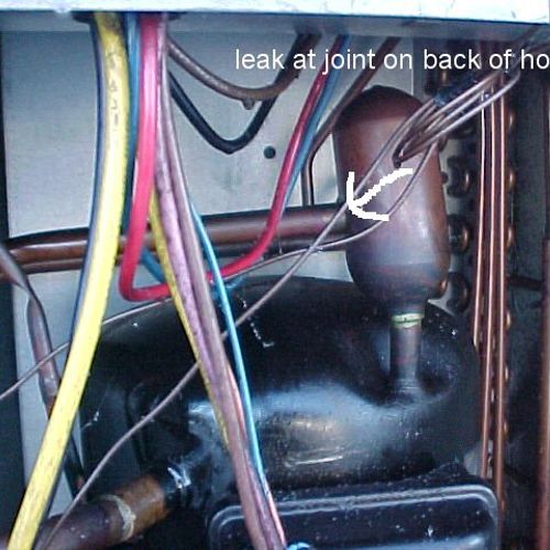 Freon leak repaired