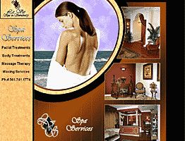 Spa Services Website Design