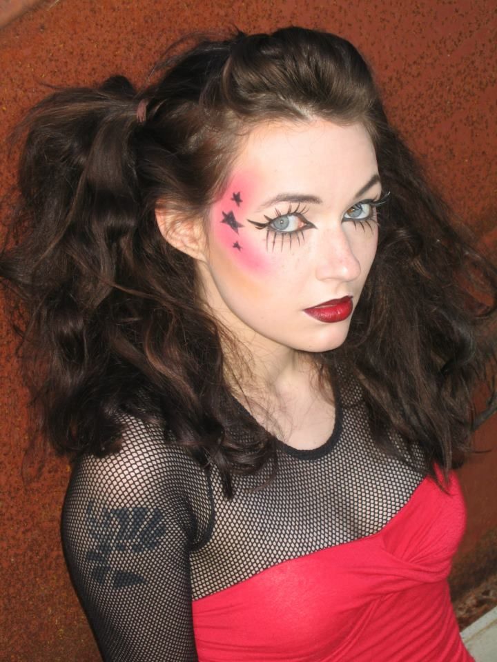 Punk/harajuku inspired makeup.