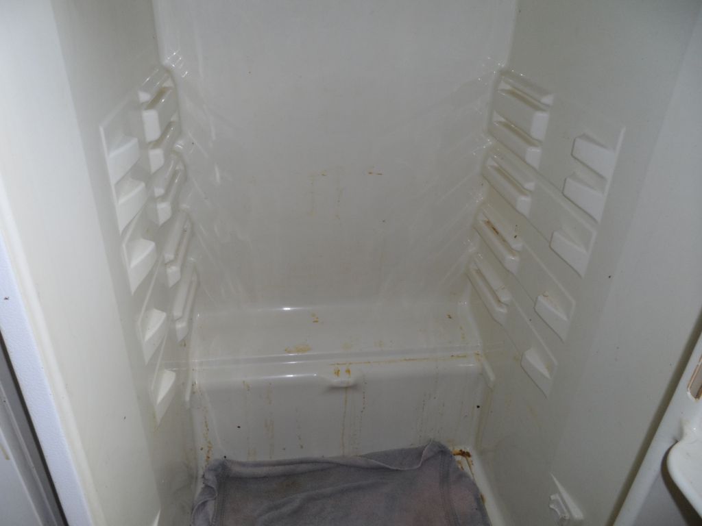 Cleaned this frig from previous tenant that had be