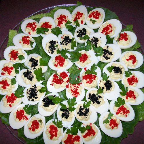 Deviled Eggs with Caviar