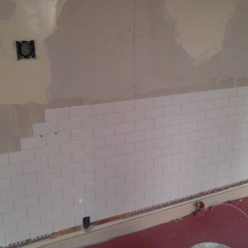 subway tile installation in Hollywood.  For a Gour