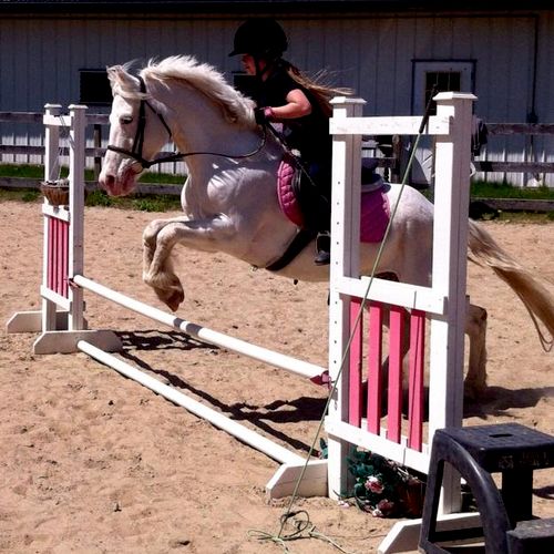 Moving up to bigger pony as skills and age increas