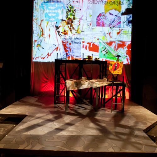 Scenic design and projection design for 'New Play 
